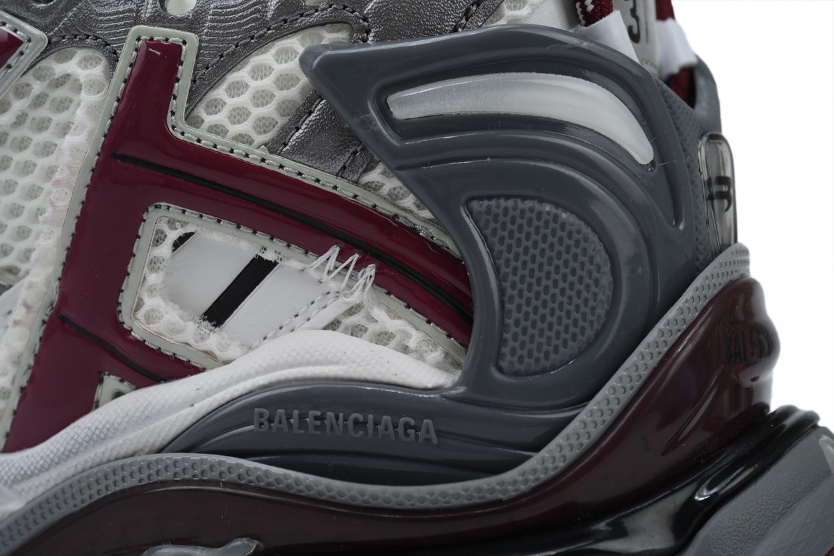 Balenciaga Runner White Wine Red 677403 W3RB3 9069