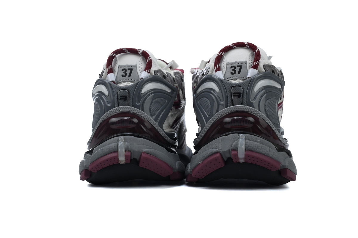 Balenciaga Runner White Wine Red 677403 W3RB3 9069