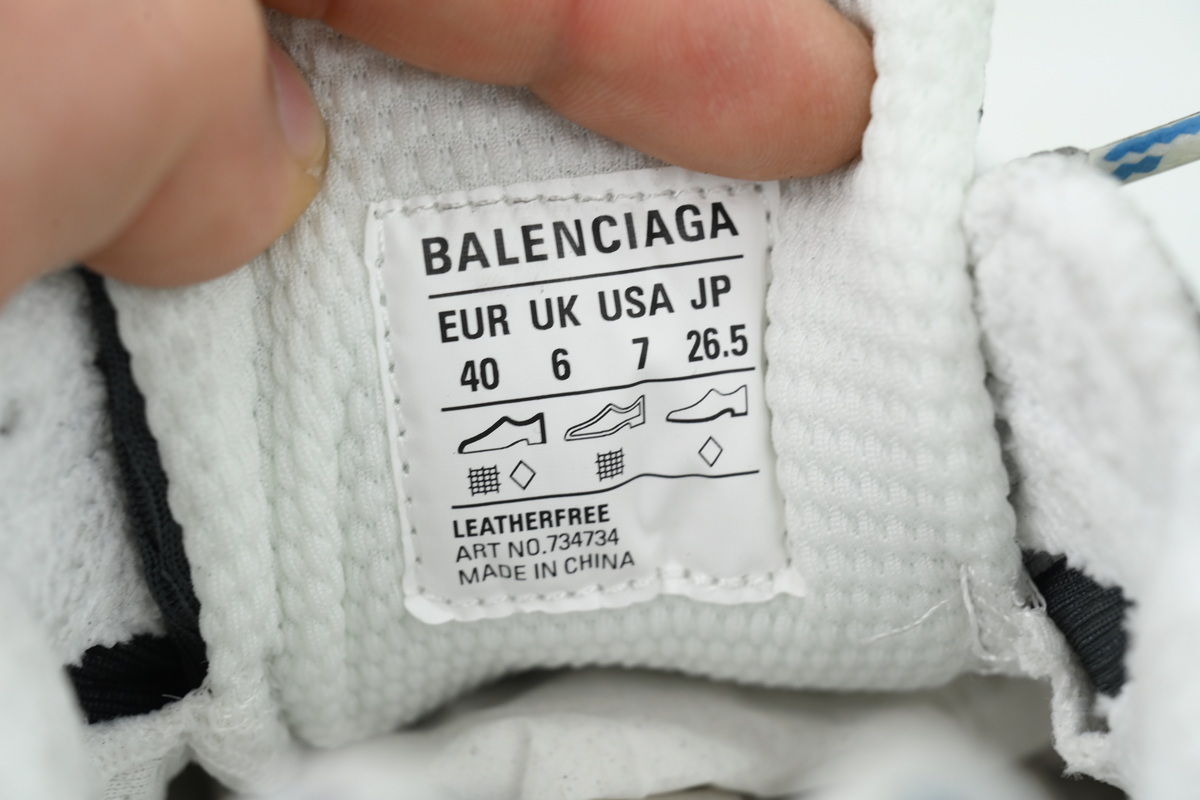 Balenciaga White Blue Yellow 734734 W3XL5 9047