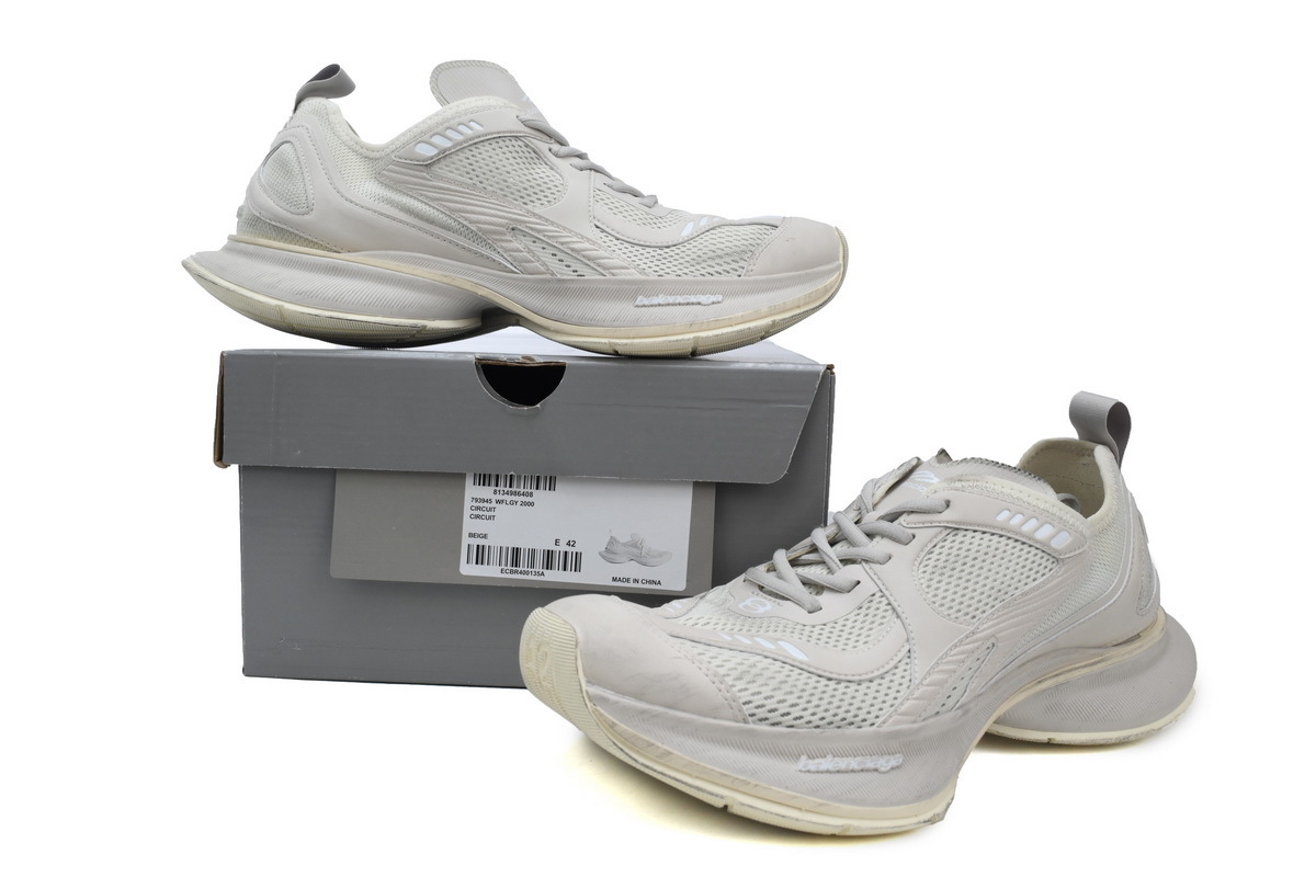 Balenciaga Circuit White Grey 793945 WFLGY 2000