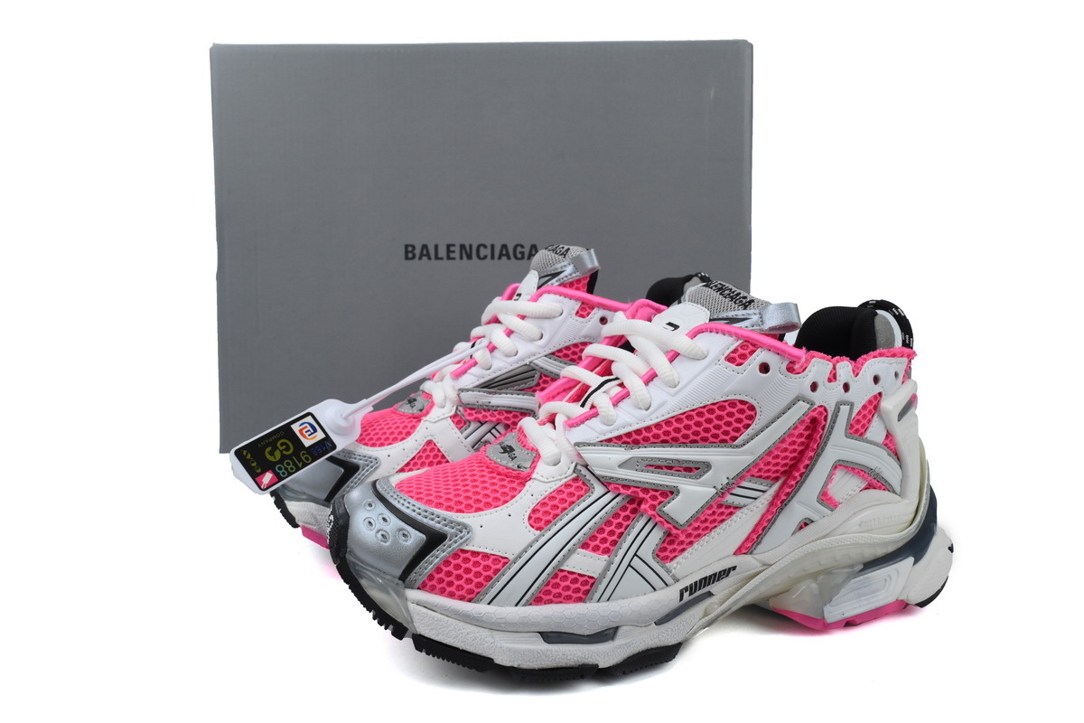 Balenciaga White Red Powder 677402 W3RBN 9155