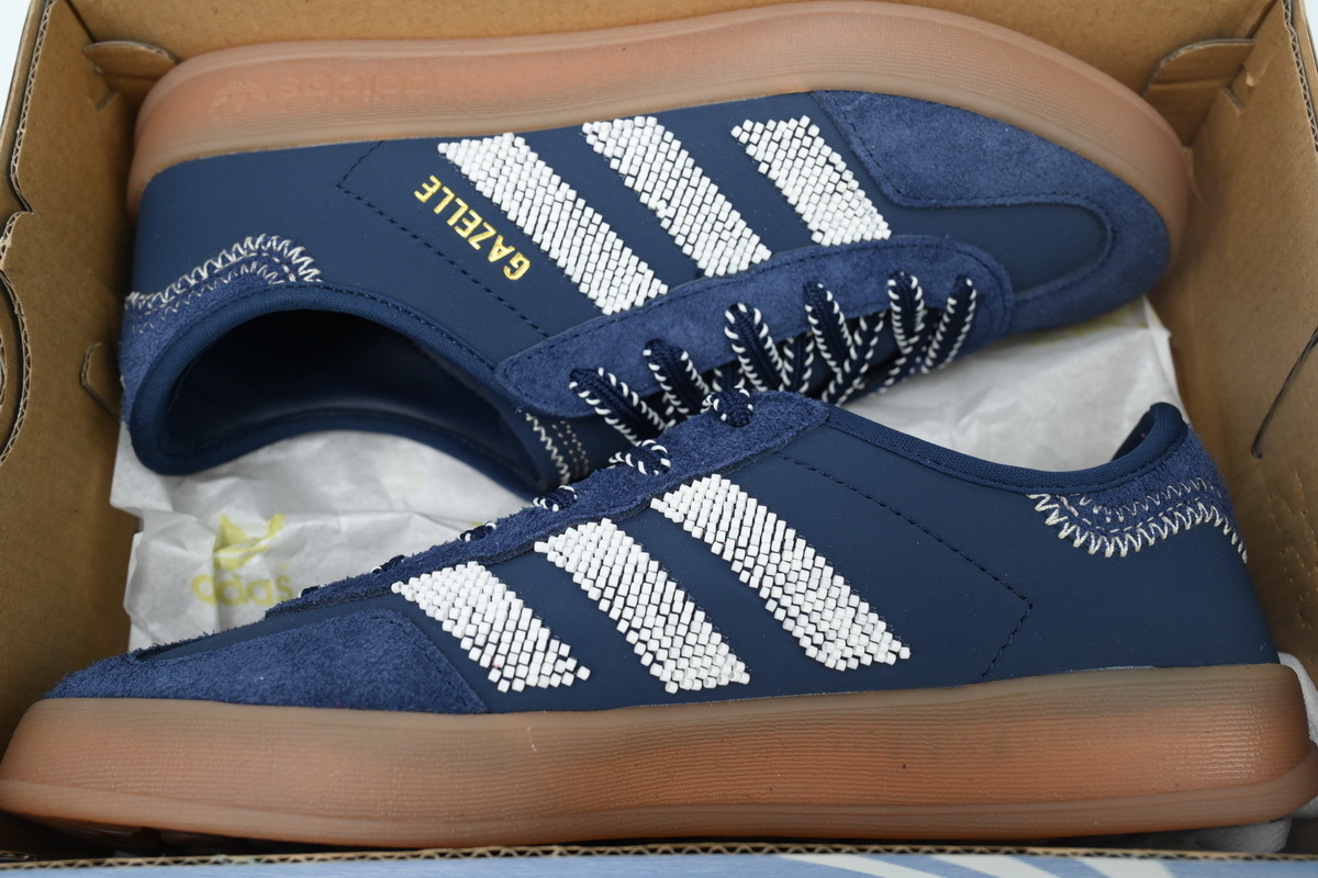 adidas CLOT x Gazelle Indoor 'Collegiate Navy Off White' IH3725