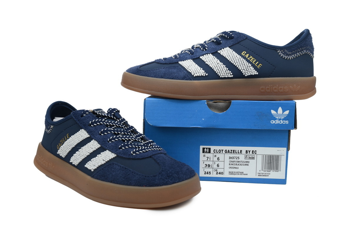 adidas CLOT x Gazelle Indoor 'Collegiate Navy Off White' IH3725