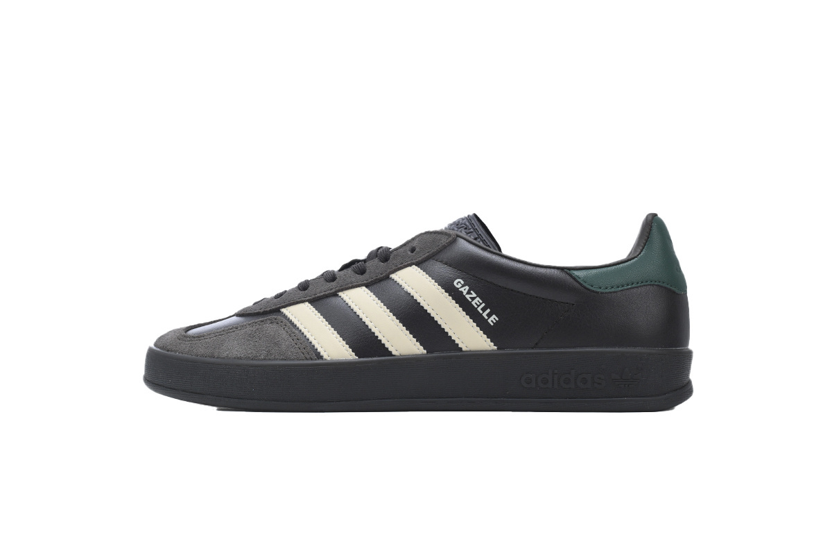 adidas Gazelle Indoor Leather 'Black Brown Green' IH0374
