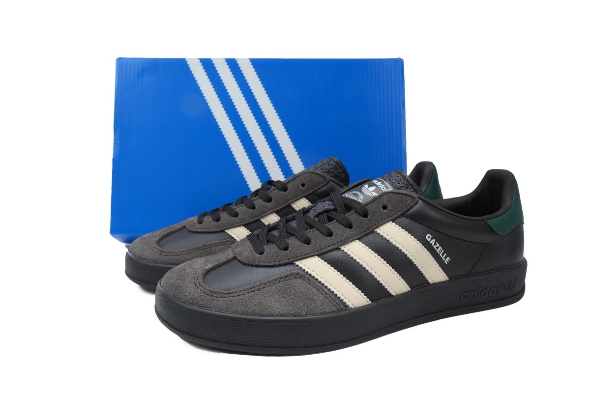 adidas Gazelle Indoor Leather 'Black Brown Green' IH0374