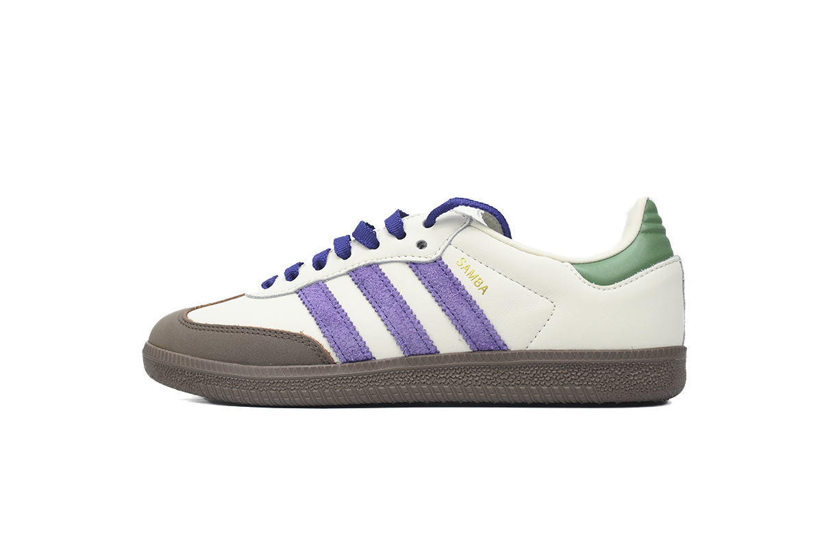 Adidas Originals Samba OG 'Off White Purple Green' ID8349