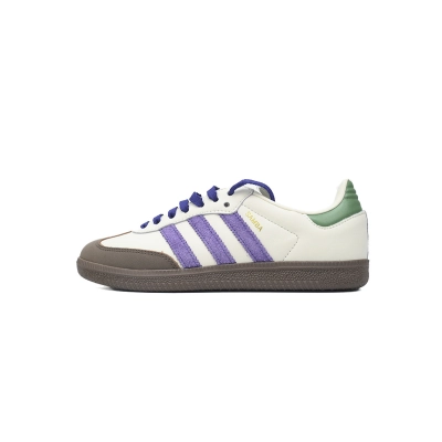 Adidas Originals Samba OG 'Off White Purple Green' ID8349 01