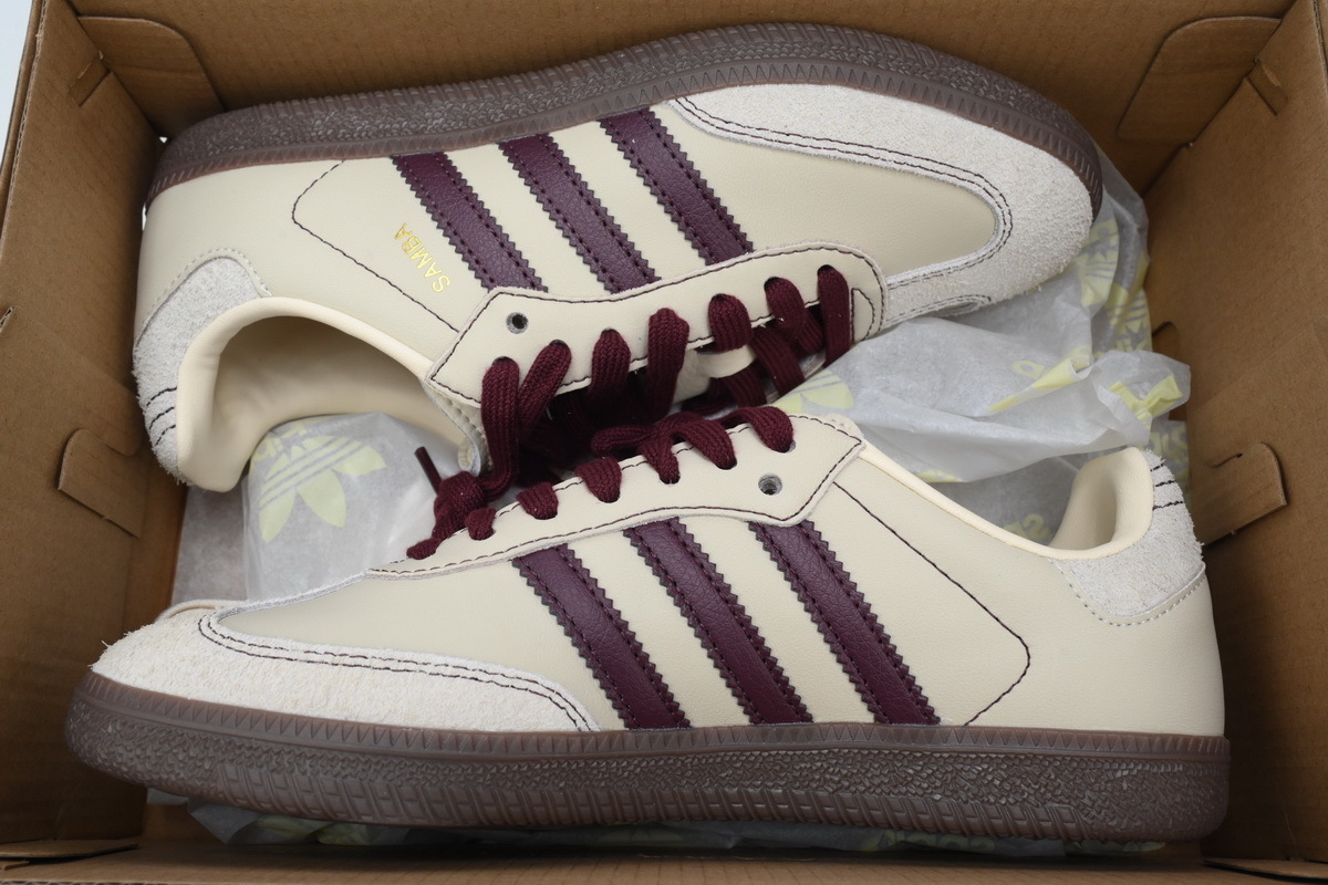 Adidas Originals Samba OG 'Wonder White Maroon' IG1987