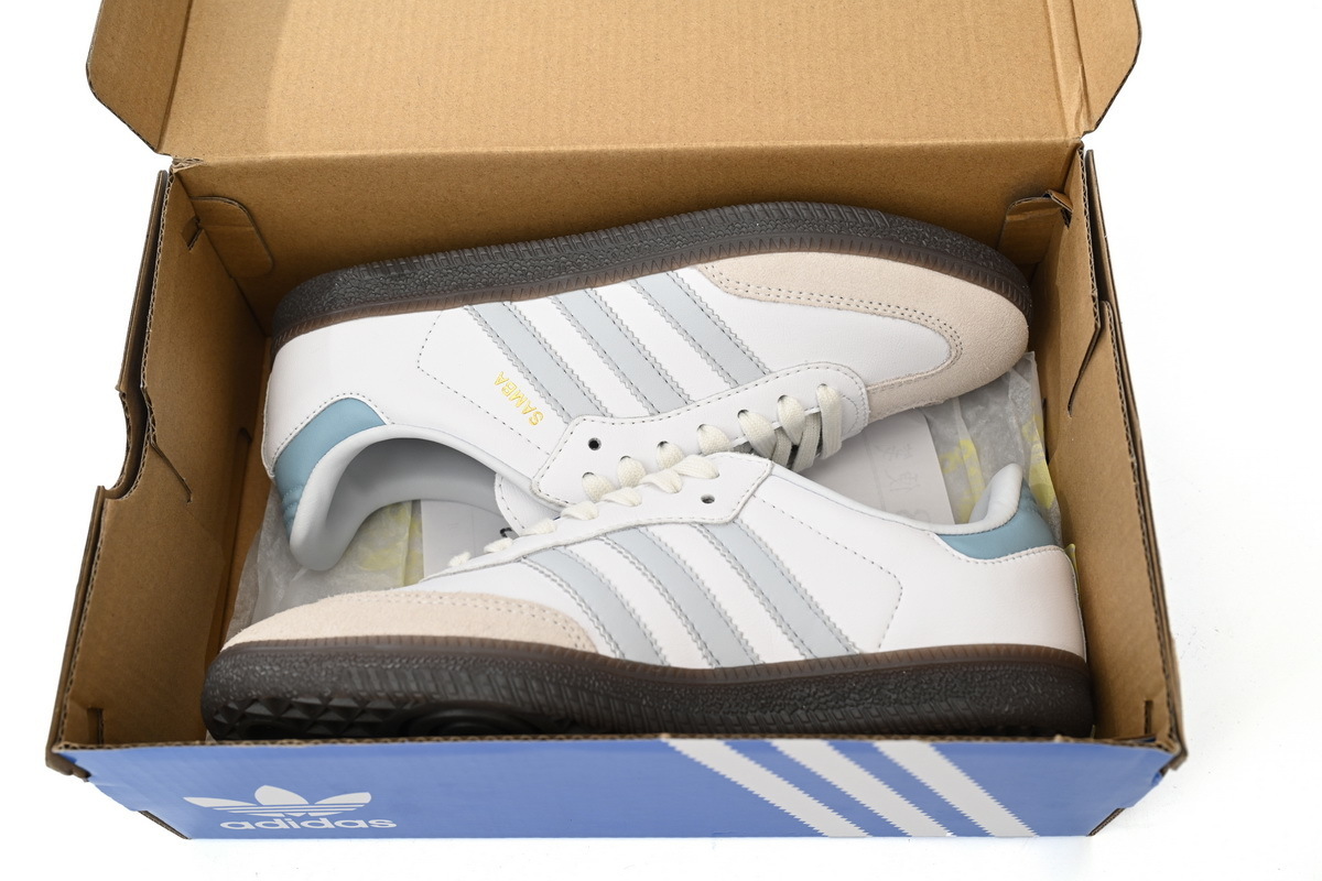 Adidas Originals Samba Vegan /OG White Light Blue ID2055