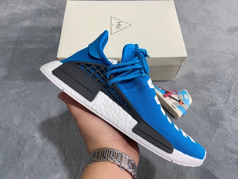 Adidas Pharrell Williams x Adidas Originals NMD HU Human Being Sharp Blue BB0618
