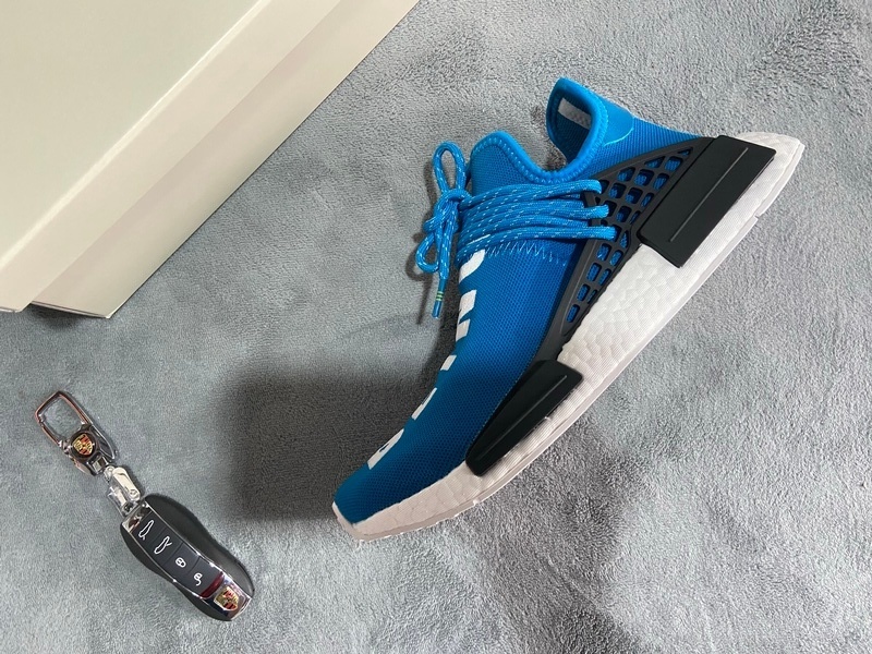 Adidas Pharrell Williams x Adidas Originals NMD HU Human Being Sharp Blue BB0618