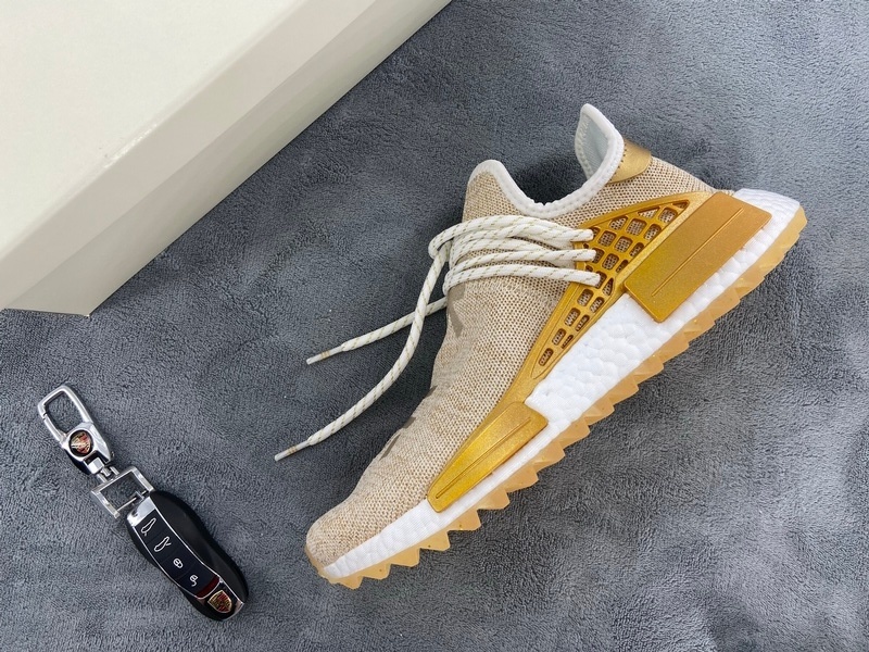 Adidas Pharrell x Adidas Originals NMD HU China Exclusive Happy Gold F99762