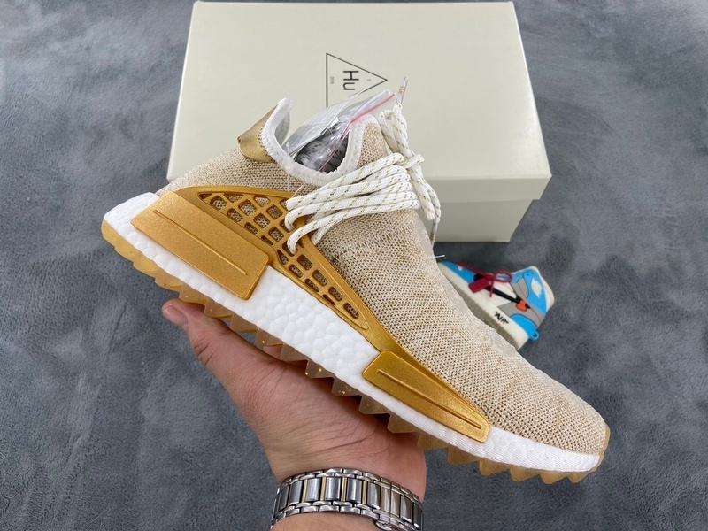 Adidas Pharrell x Adidas Originals NMD HU China Exclusive Happy Gold F99762