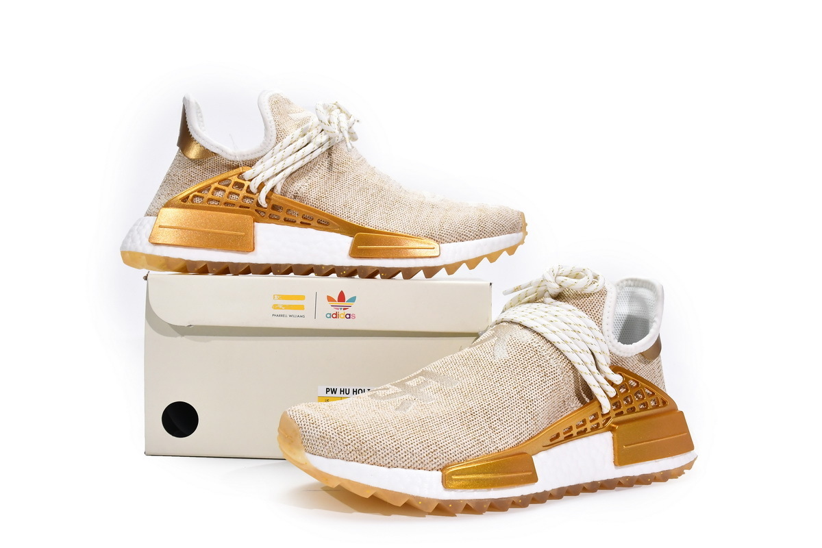 Adidas Pharrell x Adidas Originals NMD HU China Exclusive Happy Gold F99762