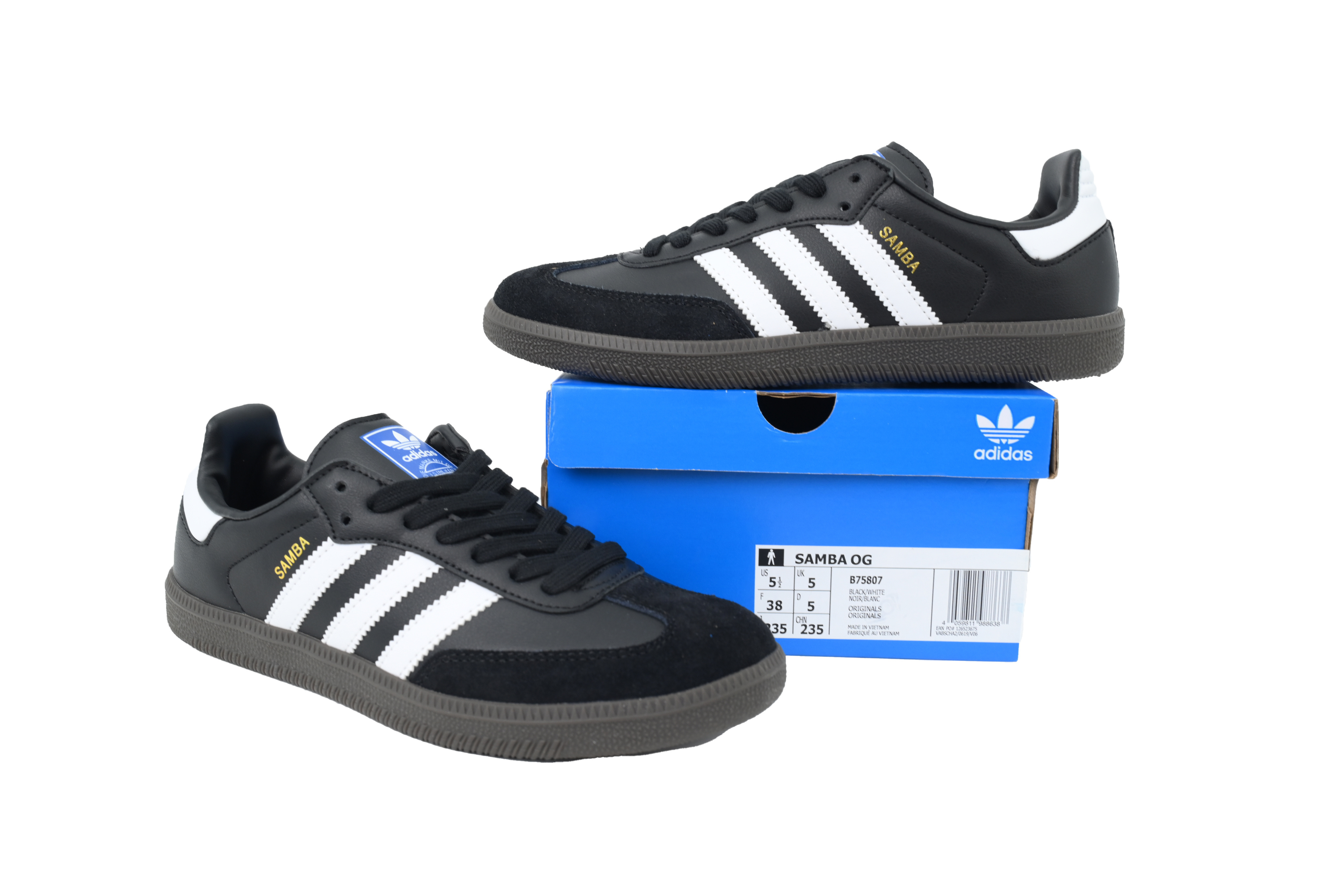Adidas Samba OG 'Black Gum' B75807
