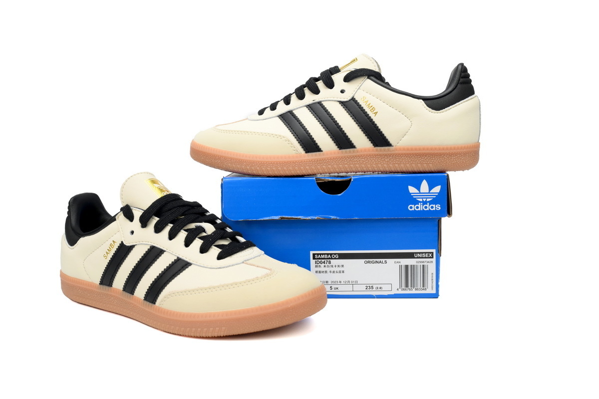 adidas Samba OG "Cream White Black" ID0478