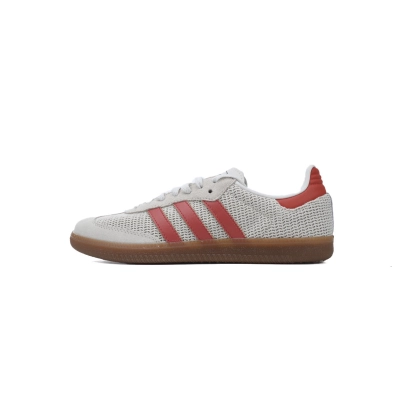 Adidas Samba OG 'Crystal White Preloved Red' IG1380 01
