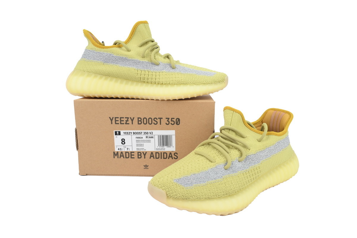 Adidas Yeezy Boost 350 V2 “Marsh”Real Boost 350 FX9034
