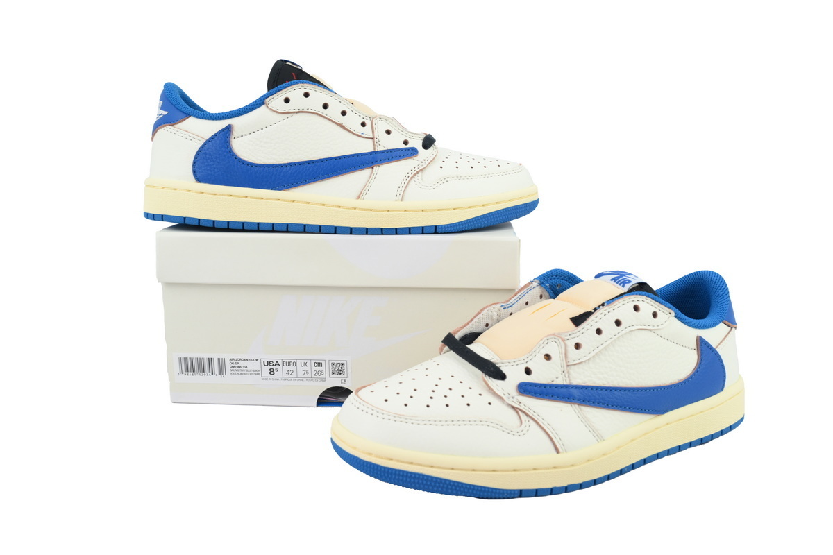 Fragment Design x Travis Scott x Air Jordan 1 Retro Low OG SP Sail DM7866-104