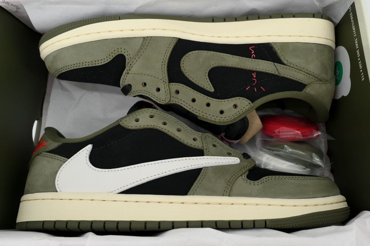 Travis Scott x Air Jordan 1 Low OG SP Black Olive DM7866-002