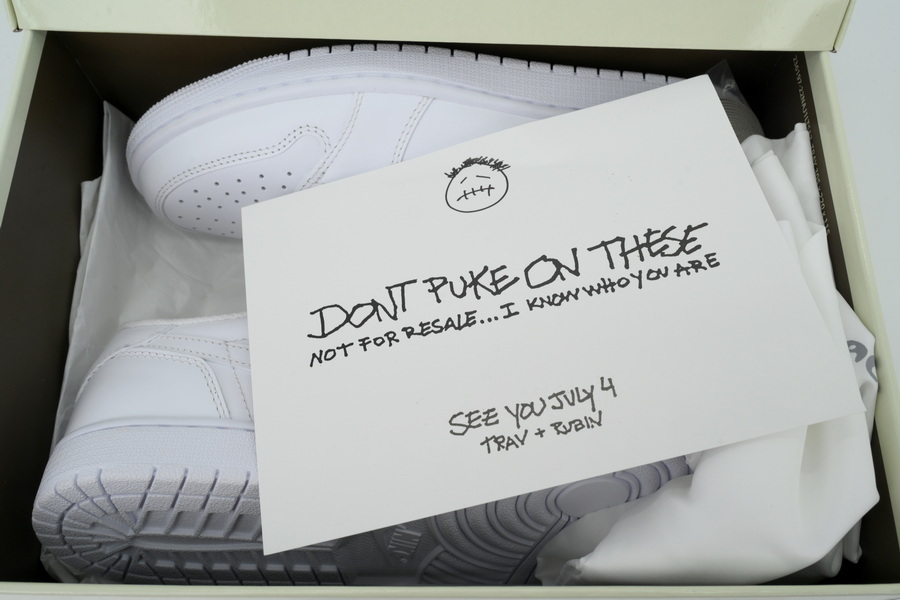 Travis Scott x Air Jordan 1 Retro Low OG SP Michael Rubin White TD1228-111