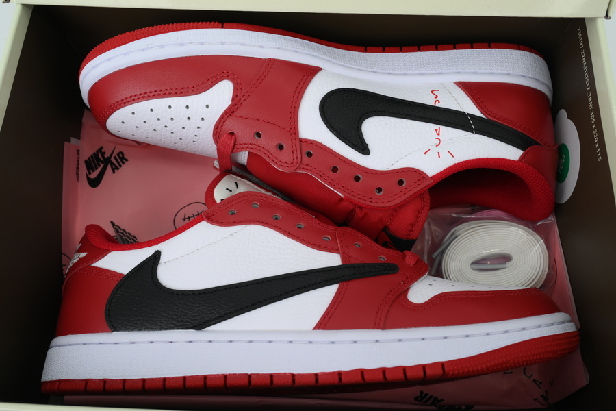 Travis Scott x Air Jordan 1 Retro White Red DM7866-101