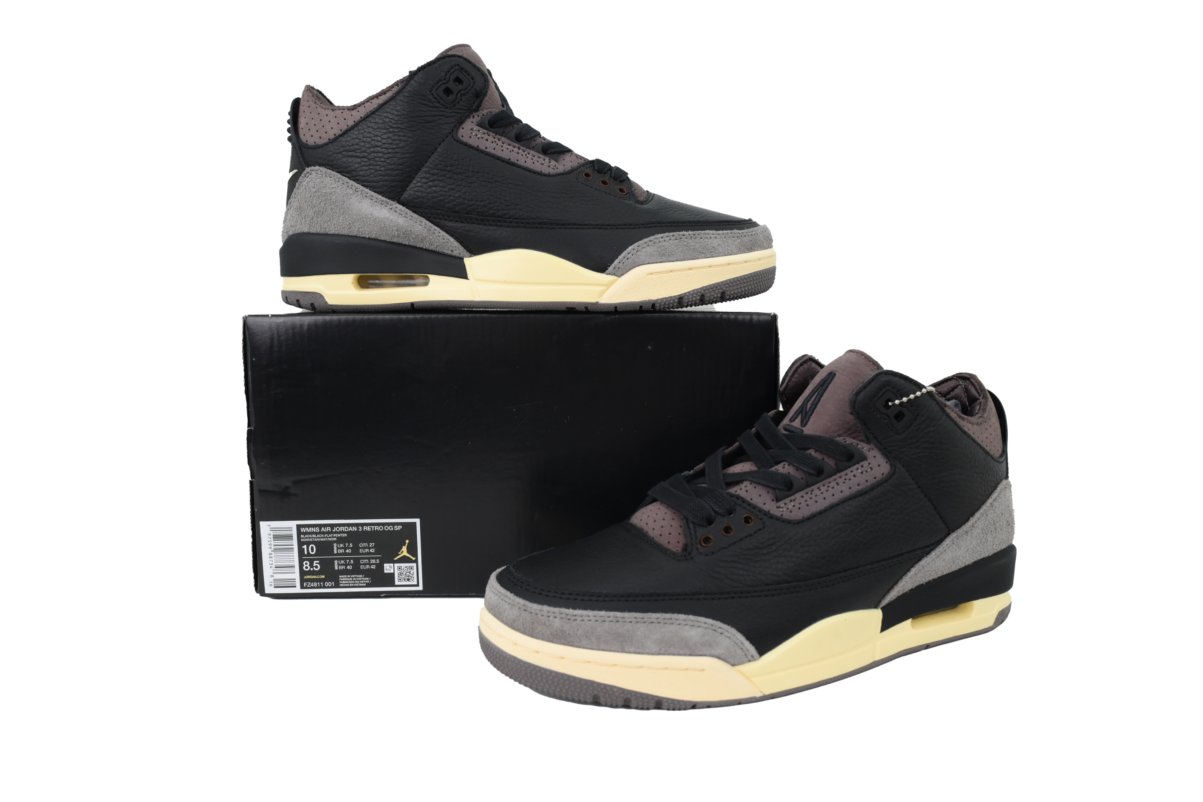 A Ma Maniére x Air Jordan 3 "Black" FZ4811-001