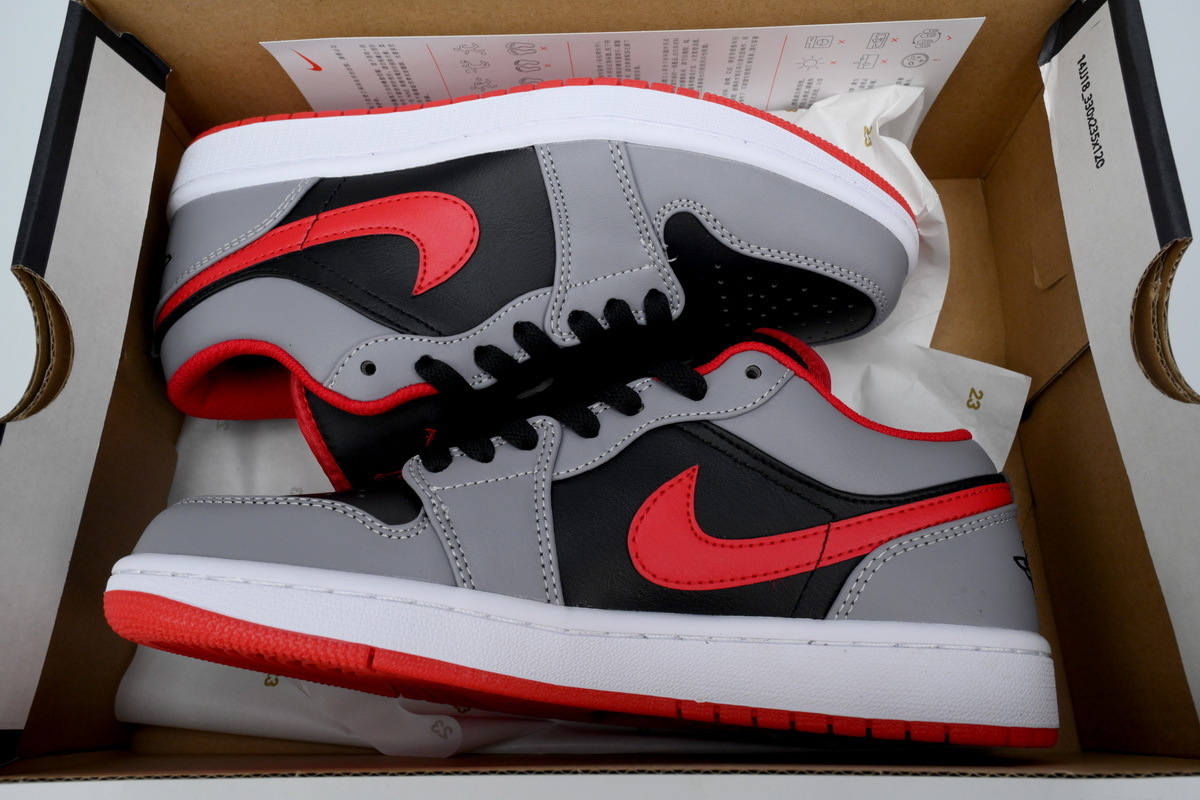 Air Jordan 1 Low 'Black/Cement Grey' 553558-060