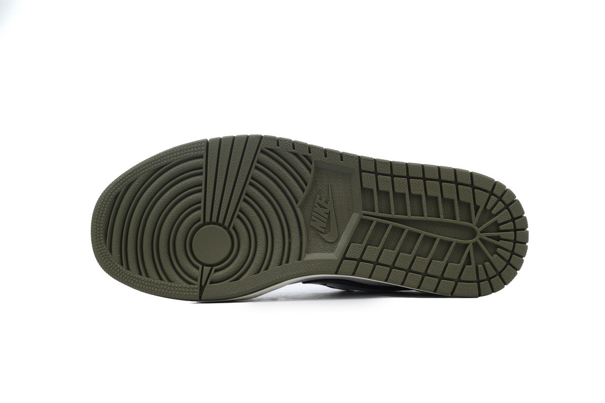 Air Jordan 1 Low 'Black Toe Medium Olive' 553558-092