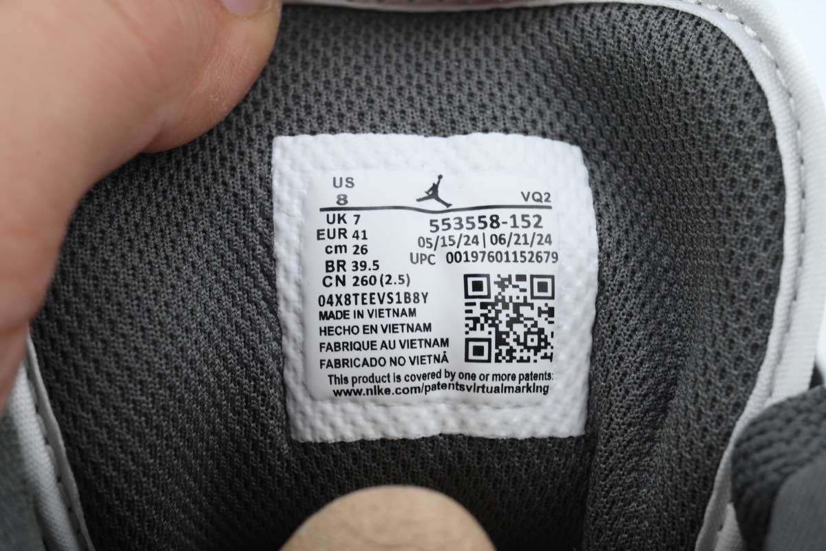 Air Jordan 1 Low 'Iron Grey' 553558-152
