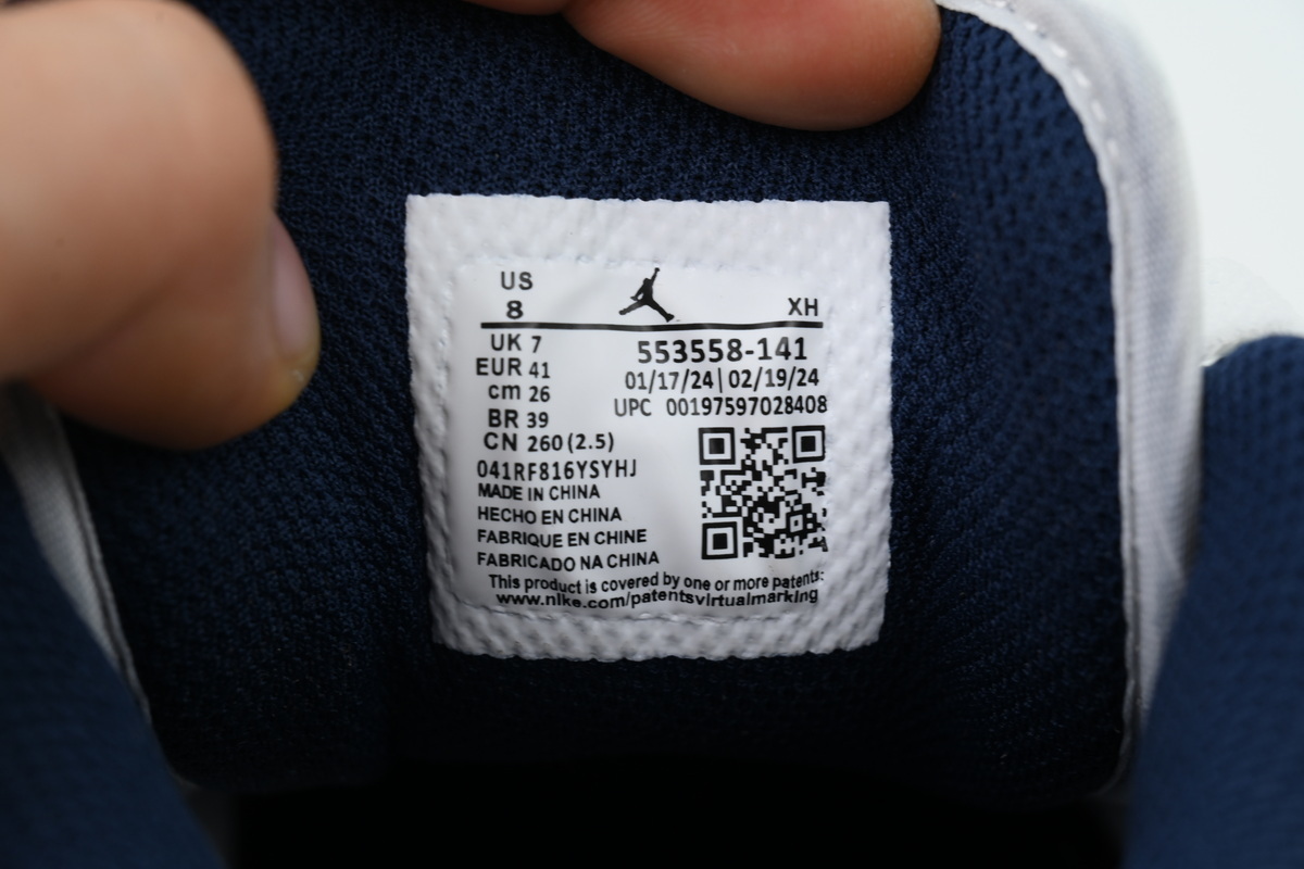 Air Jordan 1 Low 'Midnight Navy' 553558-141