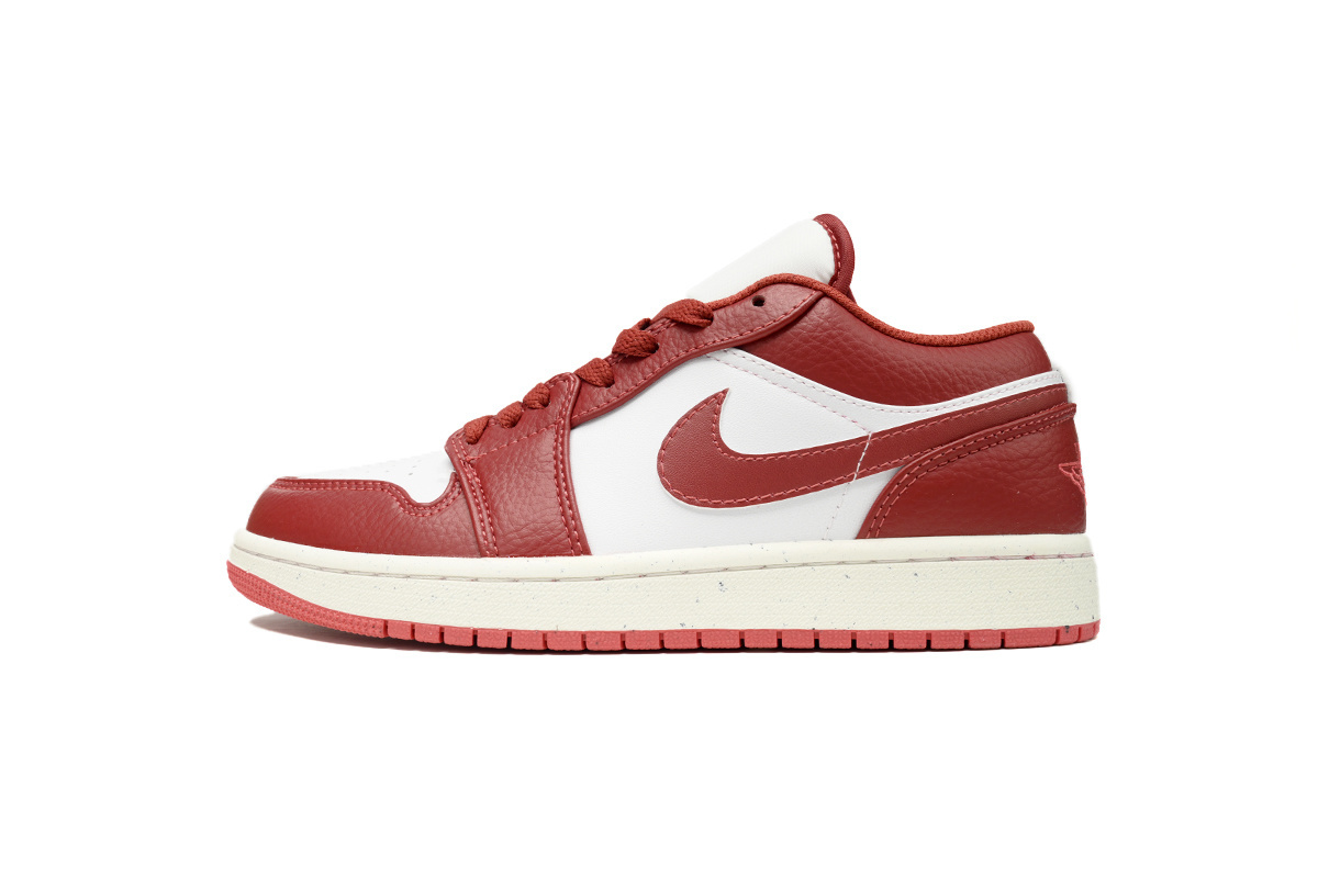 Air Jordan 1 Low 'White/Dune Red' FJ3459-160