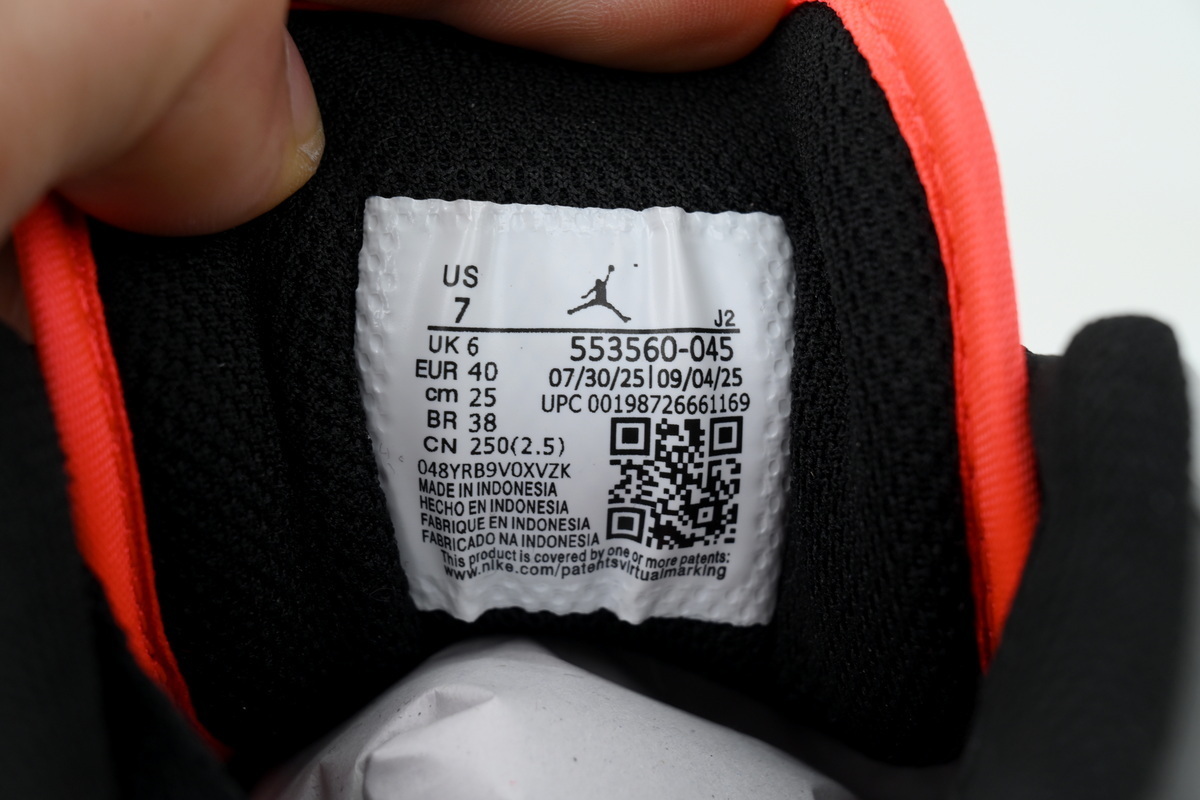 Air Jordan 1 Low GS 'Black Summit White' 553560-045