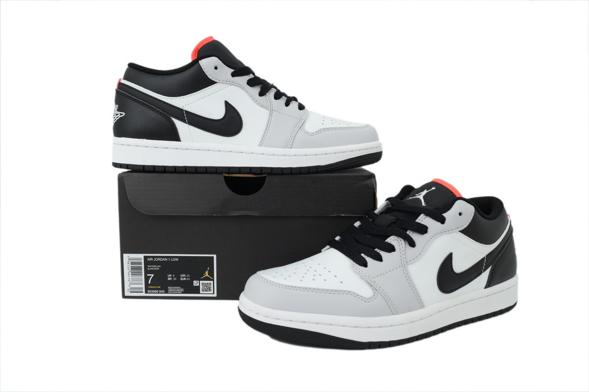 Air Jordan 1 Low GS 'Black Summit White' 553560-045