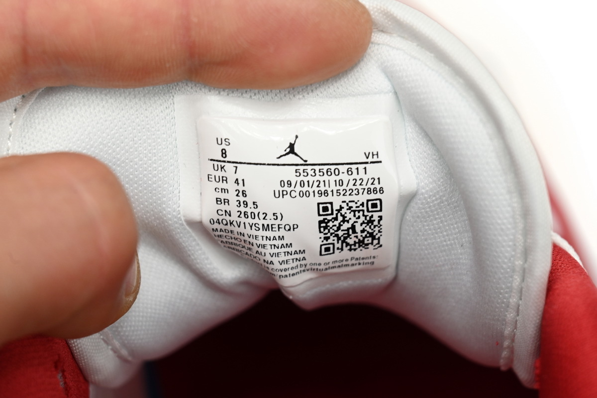 Air Jordan 1 Low GS 'Gym Red' 553560-611