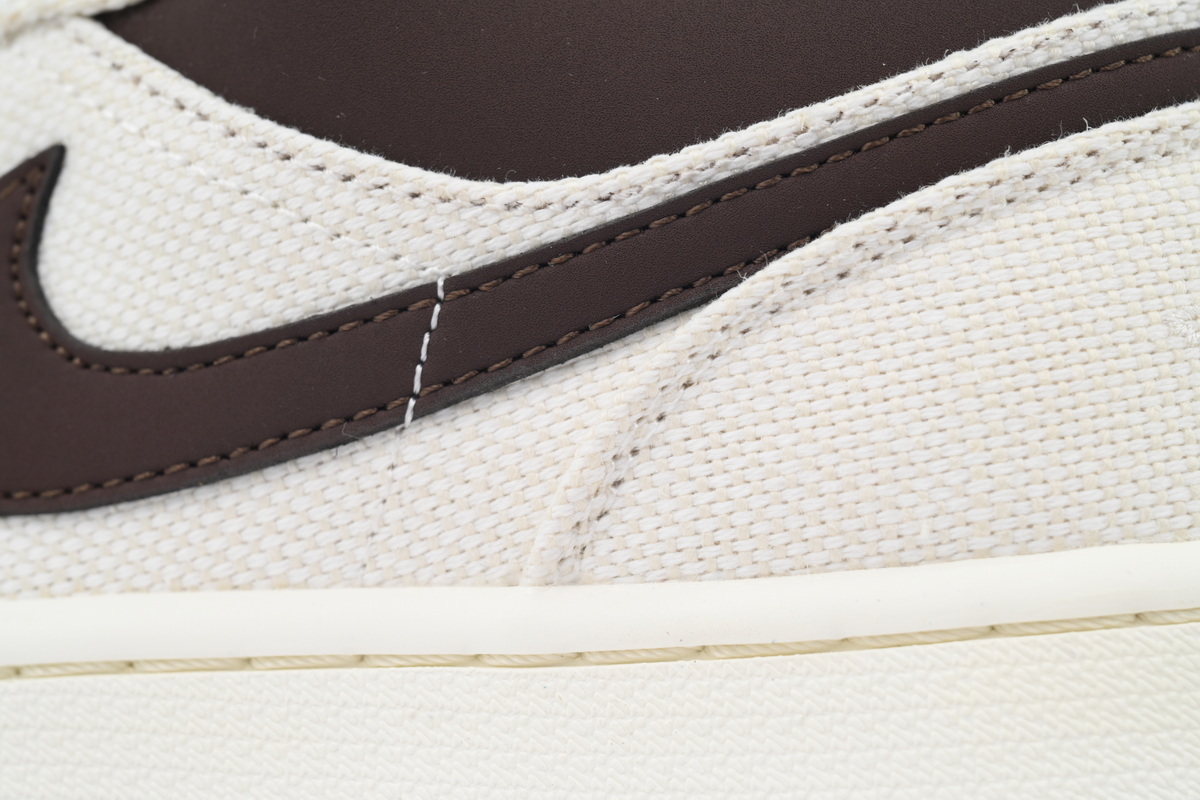 Air Jordan 1 Low Premium 'Ivory Baroque Brown' IB8058-110