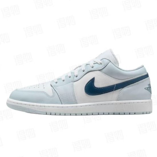 Air Jordan 1 Retro Low Light Blue White 553558-400