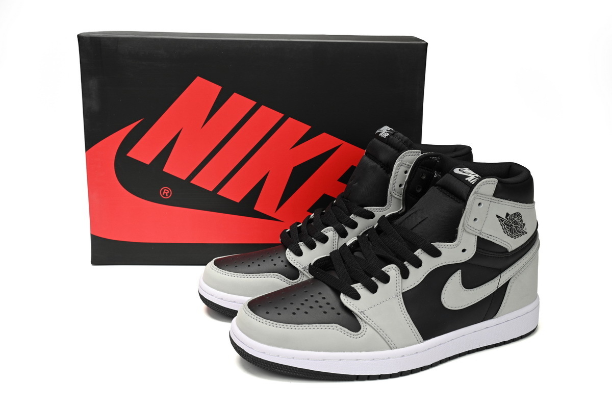 Air Jordan 1 Shadow 2.0 'Black Light Smoke Grey' 555088-035