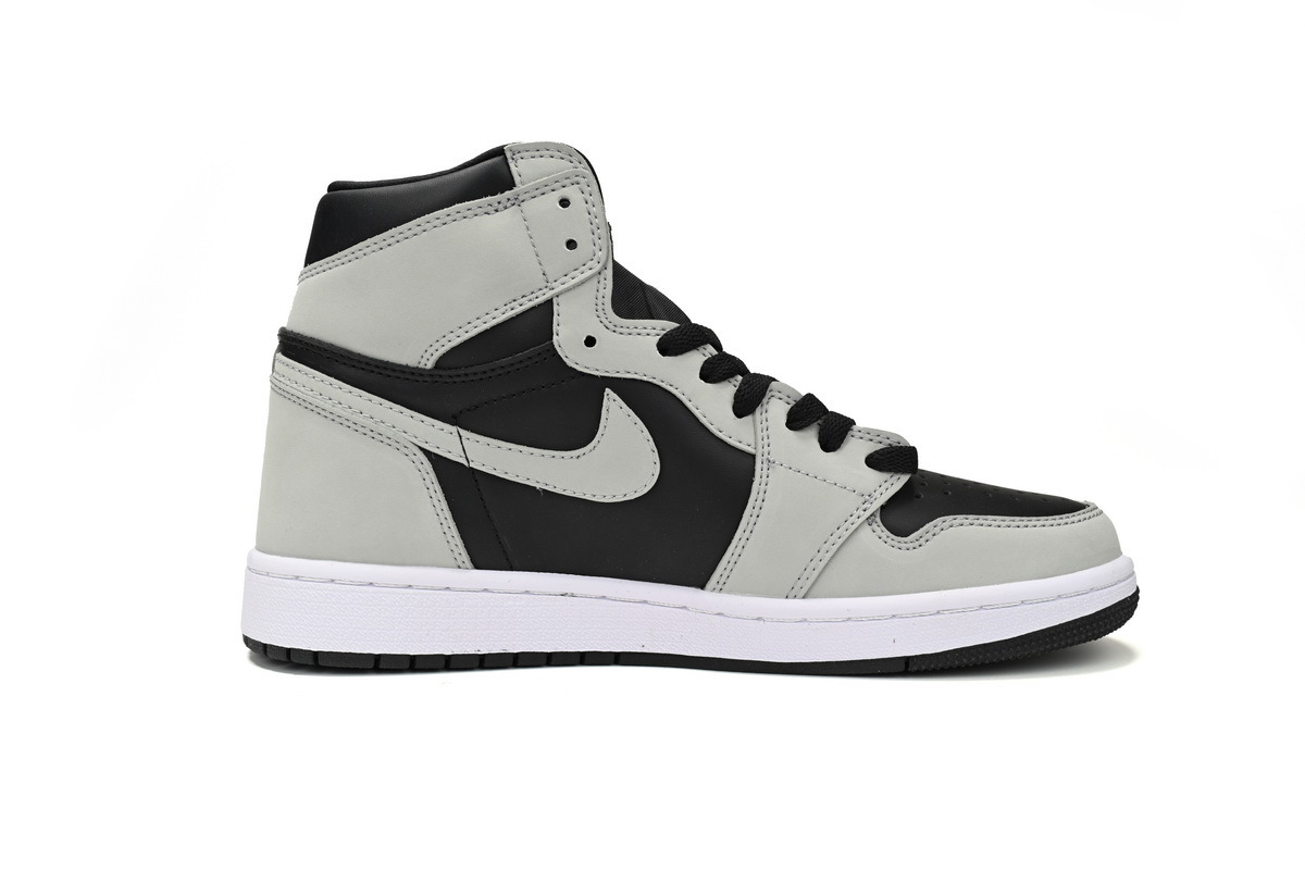 Air Jordan 1 Shadow 2.0 'Black Light Smoke Grey' 555088-035