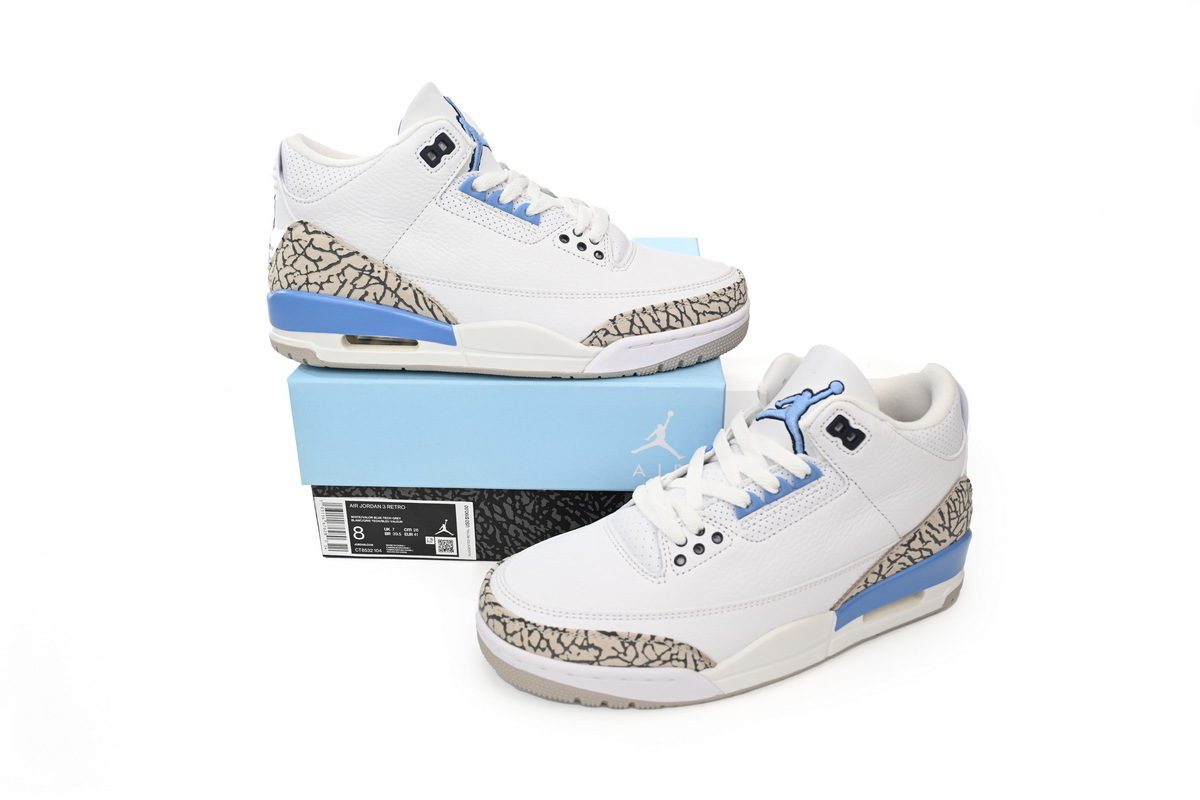 Air Jordan 3 Retro UNC CT8532-104