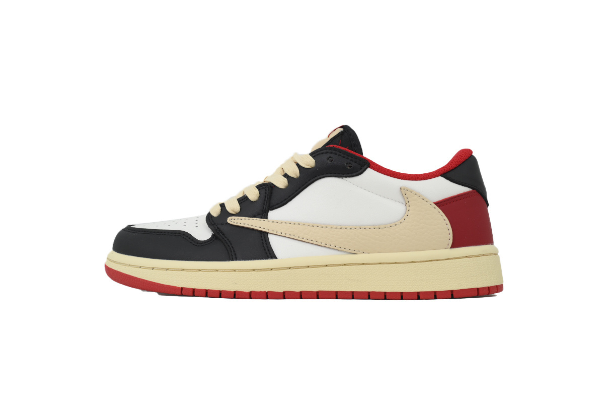 Travis Scott x Air Jordan 1 'Black White Red Hook' DM7866-166