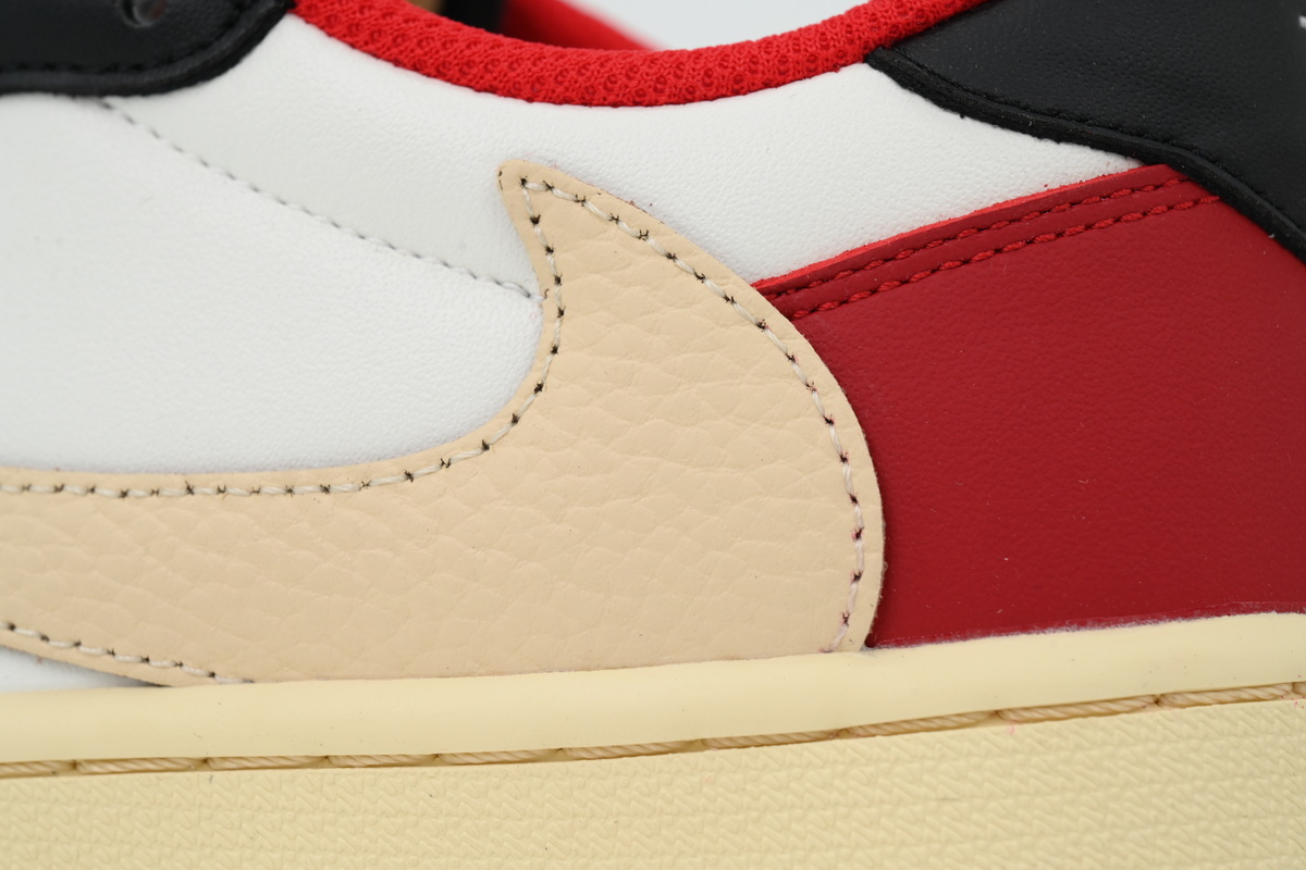 Travis Scott x Air Jordan 1 'Black White Red Hook' DM7866-166