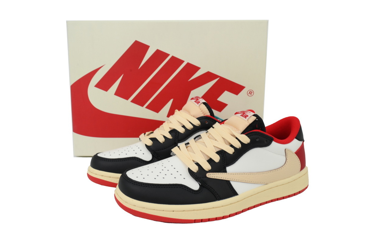 Travis Scott x Air Jordan 1 'Black White Red Hook' DM7866-166