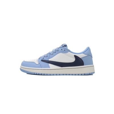 Travis Scott x Air Jordan 1 Low 'Blue' DM7688-400 01