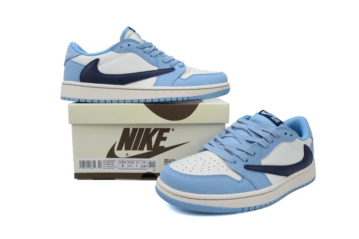 Travis Scott x Air Jordan 1 Low 'Blue' DM7688-400