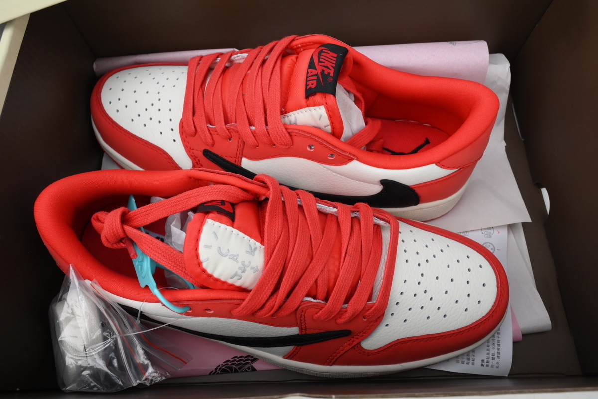 Travis Scott x Air Jordan 1 Low 'Red' DM7688-100