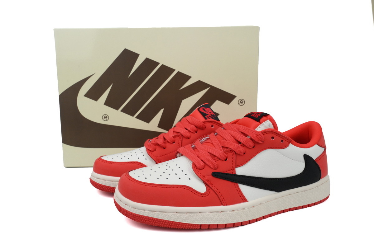 Travis Scott x Air Jordan 1 Low 'Red' DM7688-100