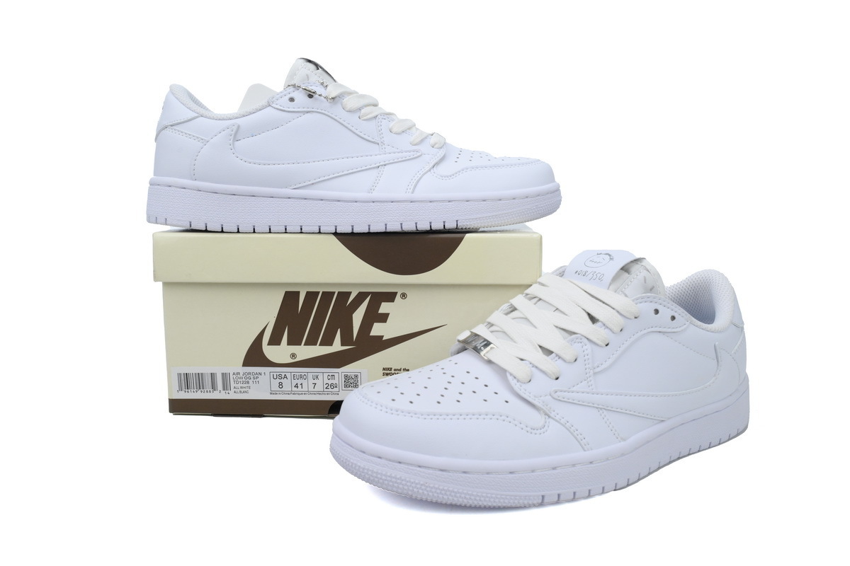 Travis Scott x Air Jordan 1 Low 'White' TD1228-111