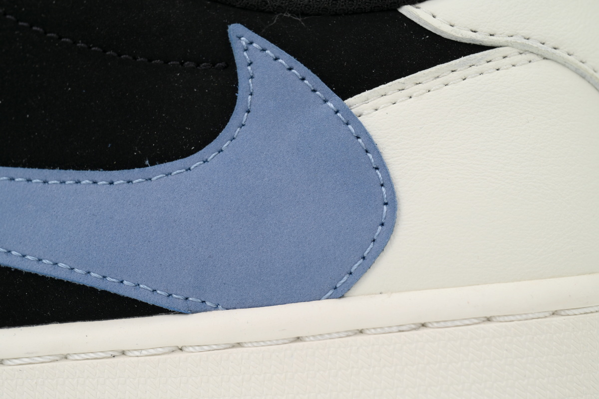Travis Scott x Air Jordan 1 Low Black White Blue DM7866-040