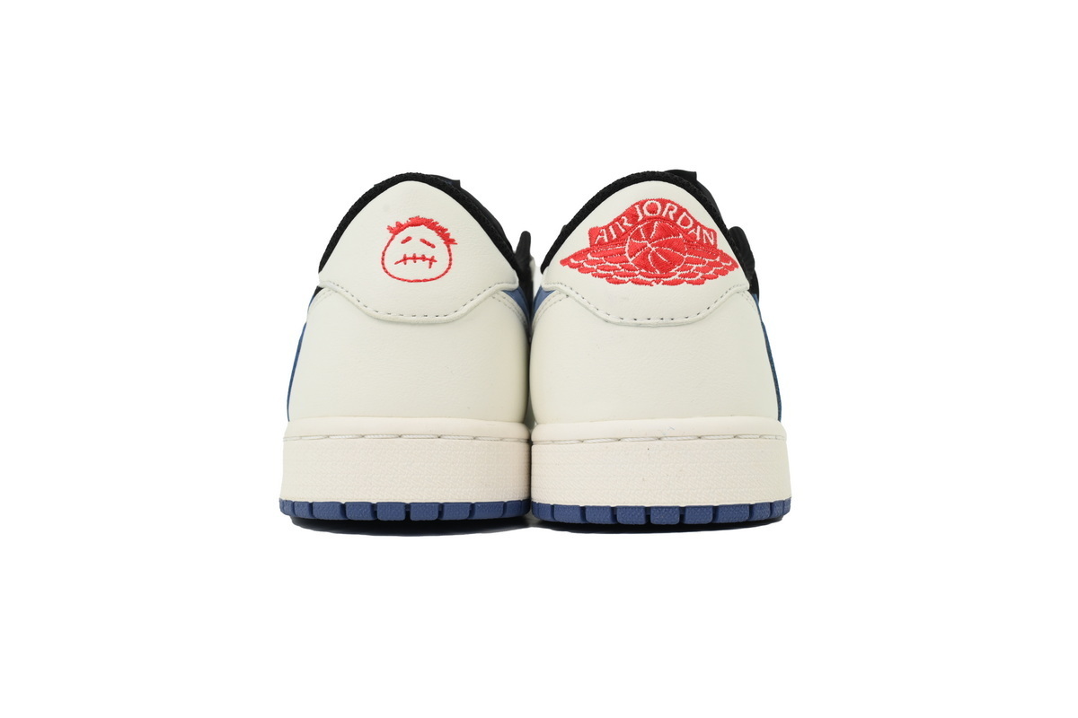 Travis Scott x Air Jordan 1 Low Black White Blue DM7866-040